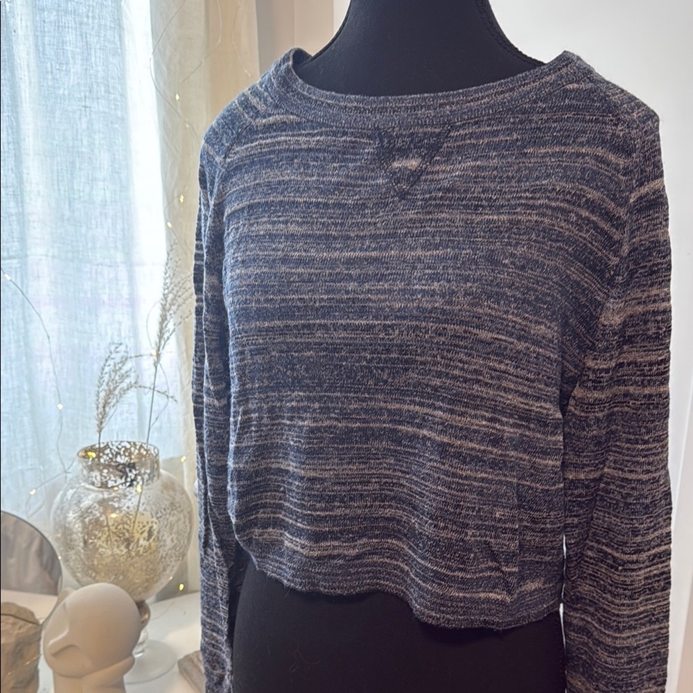 Women's Blue Striped Top